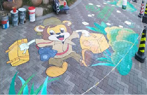 兰考夏季画地面彩绘会遇到的问题