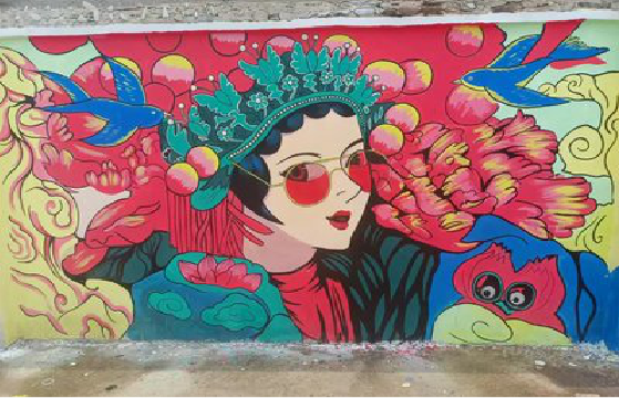 兰考墙体彩绘-网红墙