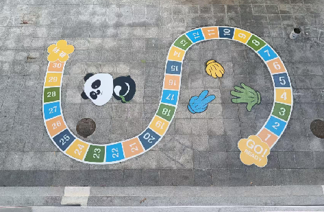 兰考地面游戏彩绘