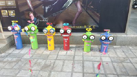 兰考商业区彩绘