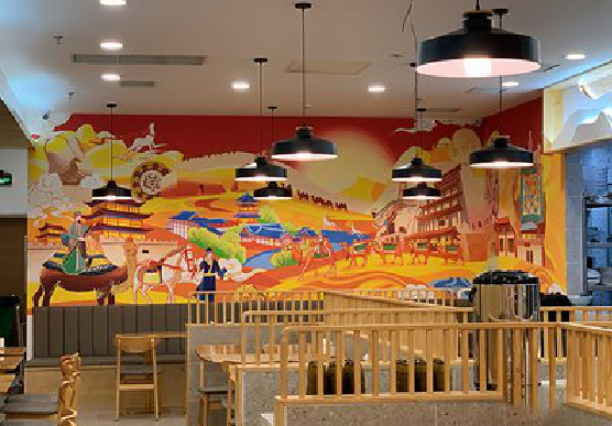 兰考商业空间彩绘介绍。